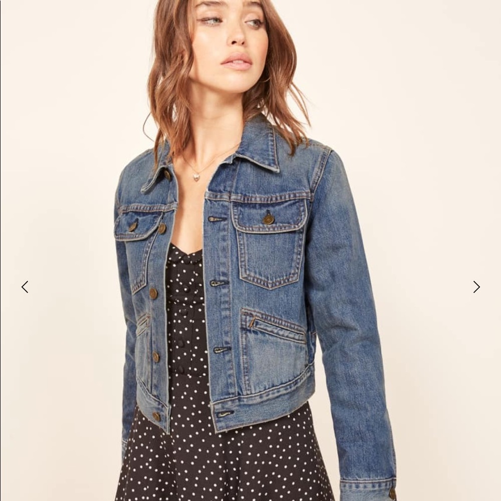NWT reformation dixon denim jacket